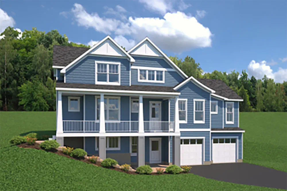 Artist Rendering Artist rendering of what a home in Cloverly will look like when finished.