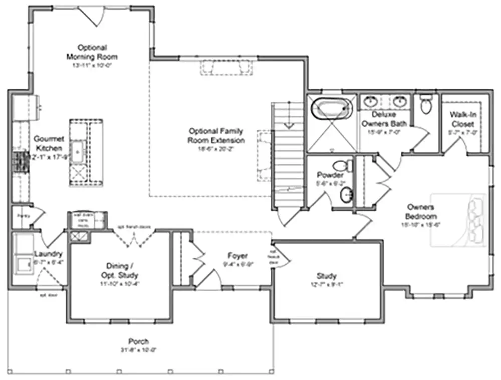 Floorplan Rendering Artist rendering of what a multigenerational house will look like.