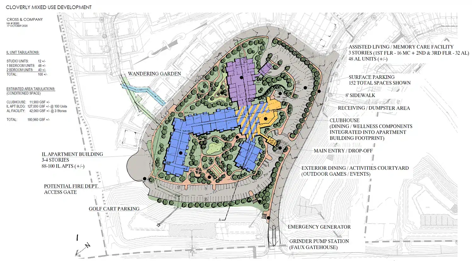 Cloverly Site Map as of November 2025.