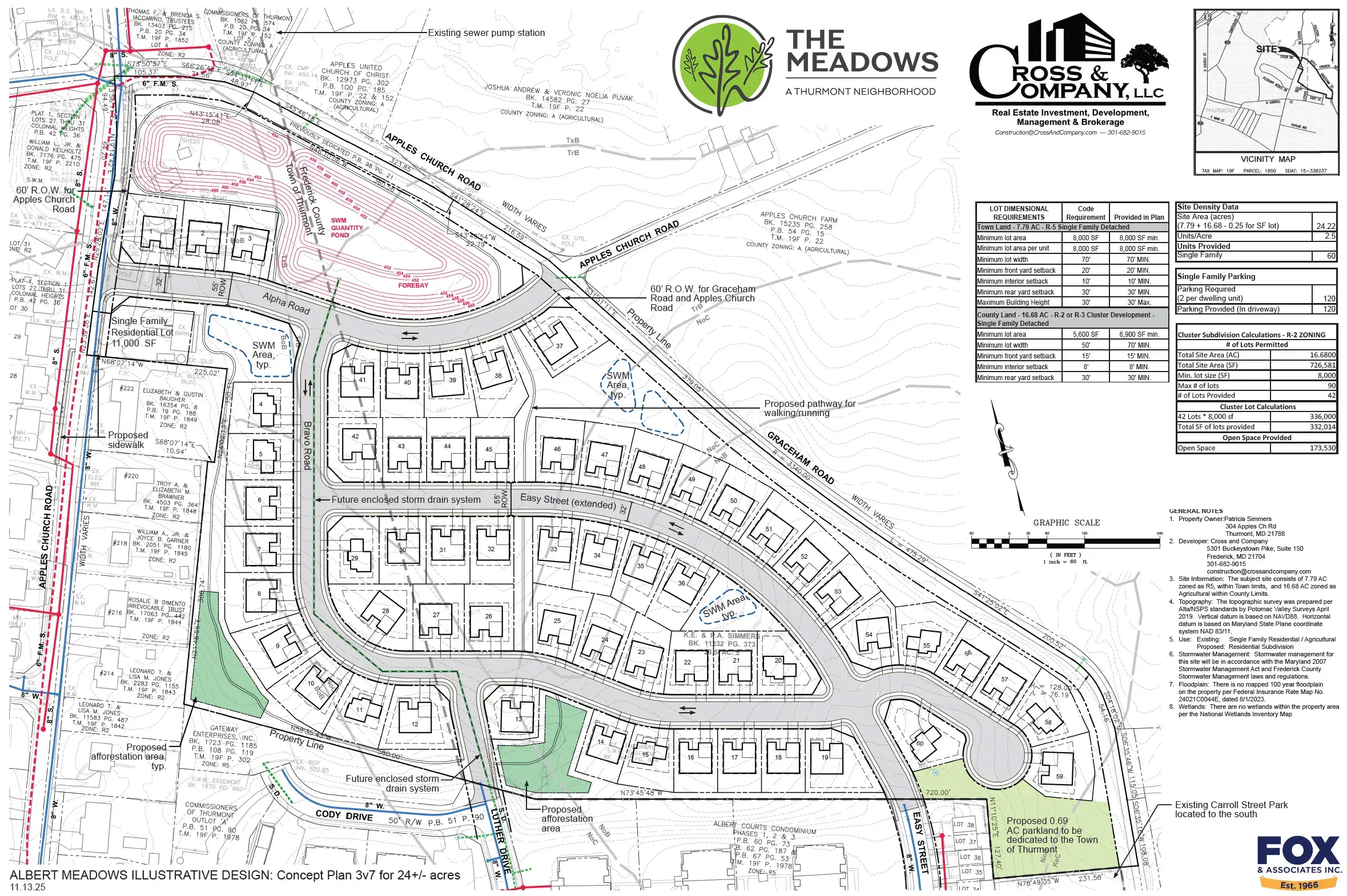 Site Map of The Meadows